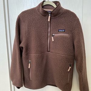 LIKE NEW Patagonia retro pile marsupial fleece half zip pullover